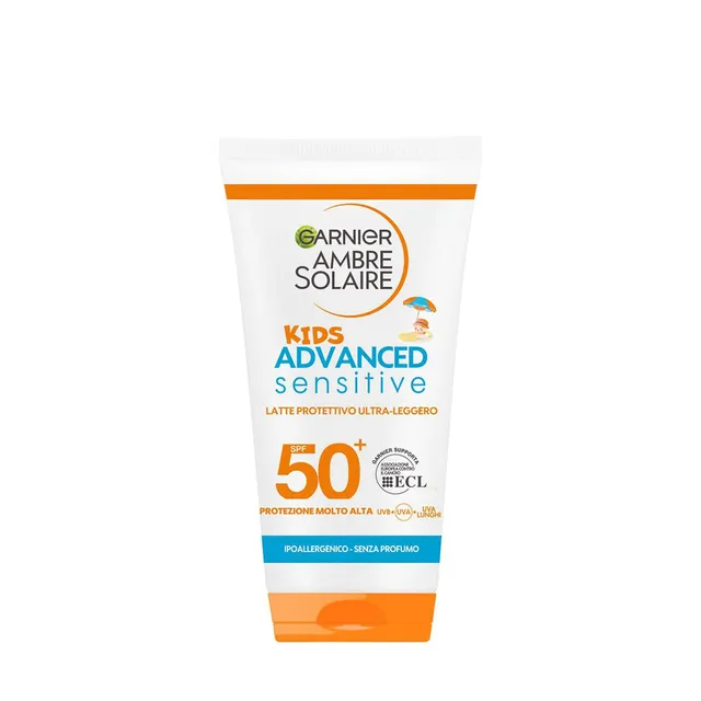 garnier-ambre-solaire-advanced-sensitive-kids-latte-protettivo-spf50-50-ml-ultra image 1