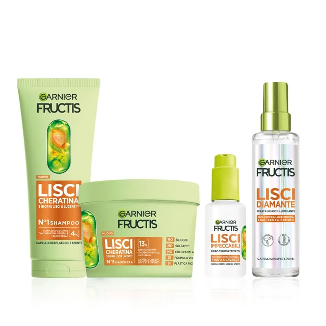 garnier-ultra-dolce-kit-sleek-shampoo-balsamo-maschera-lisci-diamante-e-lisci-ch image 1