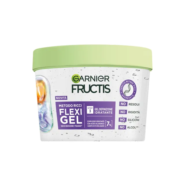 garnier-fructis-metodo-ricci-flexi-gel-370-ml-gel-idratante-per-onde-boccoli-e-r image 1