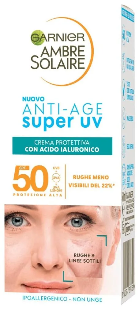 garnier-ambre-solaire-super-uv-crema-viso-anti-et-spf-50-con-acido-ialuronico-pe image 1