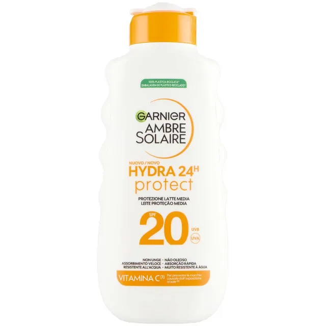 garnier-ambre-solaire-hydra-24h-protect-latte-solare-spf20-175-ml-non-grasso-res image 1