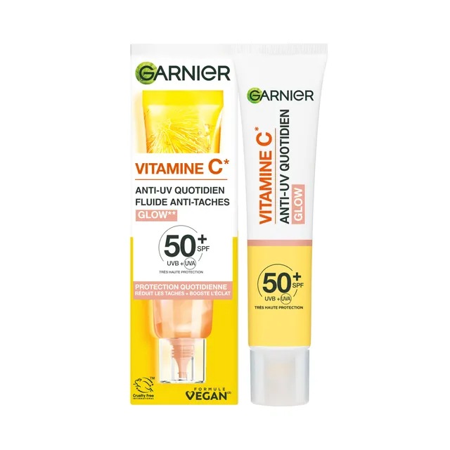 garnier-daily-uv-glow-fluido-anti-uv-quotidiano-anti-macchie-spf-50-40-ml-illumi image 1