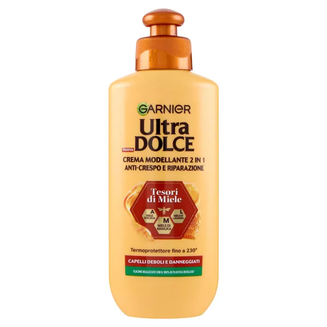 garnier-ultra-dolce-tesori-di-miele-crema-modellante-2-in-1-anti-crespo-e-ripara image 1