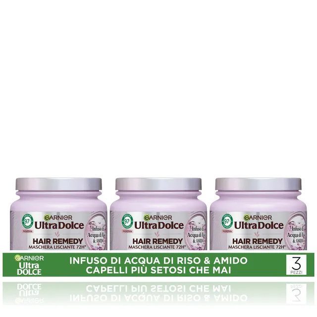 garnier-ultra-dolce-maschera-lisciante-infuso-di-acqua-di-riso-amido-multi-pack- image 1