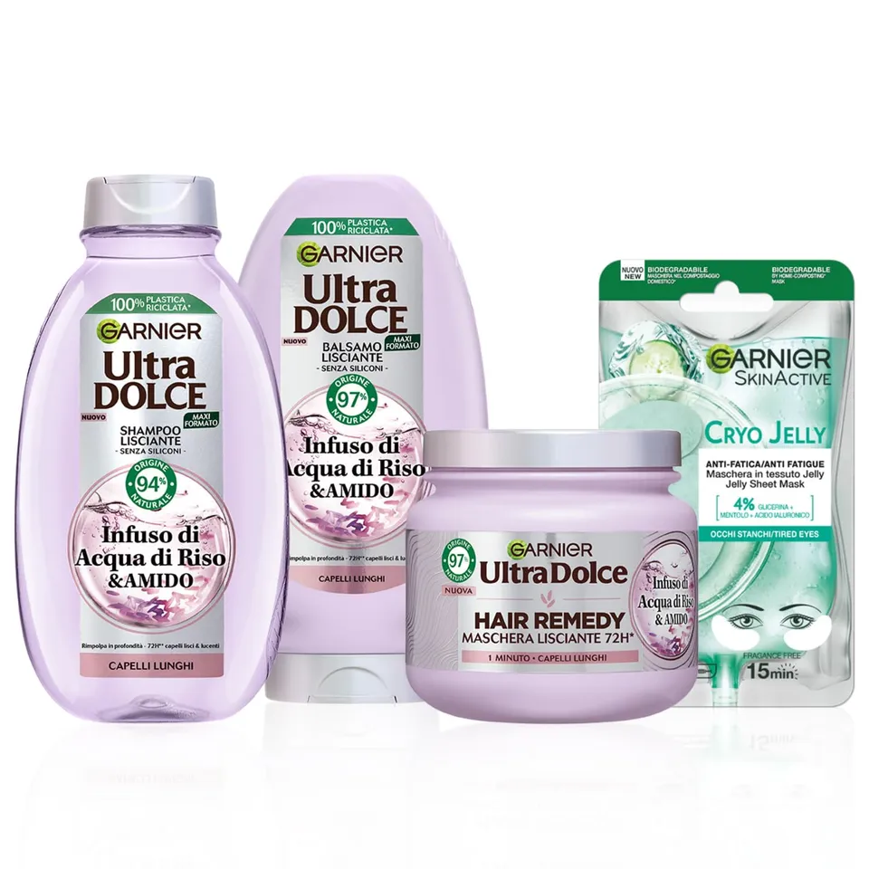 garnier-ultra-dolce-skinactive-routine-completa-infuso-di-acqua-di-riso-amido-ki image 1