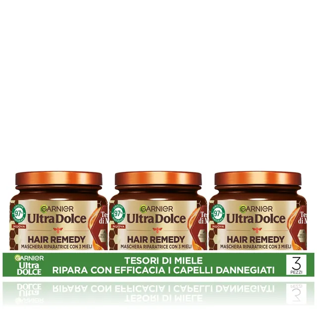 garnier-ultra-dolce-tesori-di-miele-maschera-riparatrice-multipack-3-x-340-ml-pe image 1