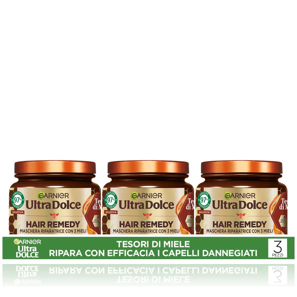 garnier-ultra-dolce-tesori-di-miele-maschera-riparatrice-multipack-3-x-340-ml-pe image 1