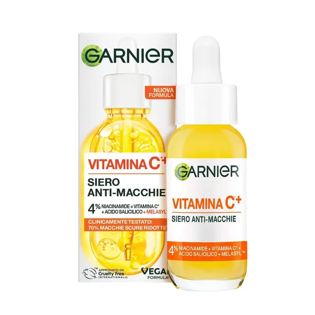garnier-siero-viso-vitamina-c-anti-macchie-con-niacinamide-melasyl-e-acido-salic image 1