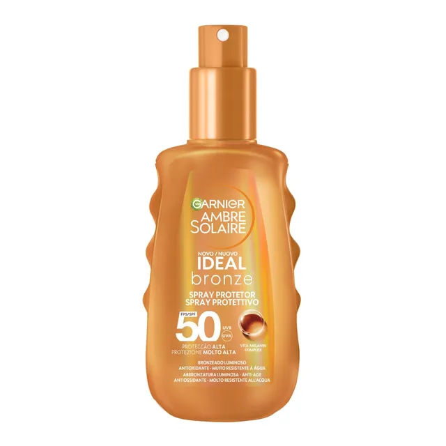 garnier-ambre-solaire-ideal-bronze-latte-solare-spray-spf-50-con-complesso-vita- image 1