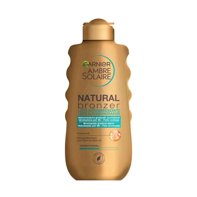 garnier-ambre-solaire-natural-bronzer-latte-autoabbronzante-uniforme-con-olio-di image 1