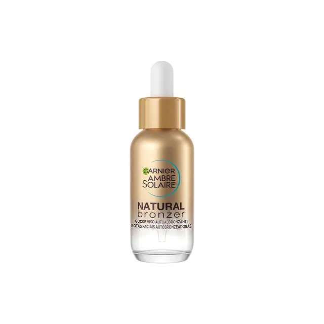 garnier-ambre-solaire-natural-bronzer-gocce-viso-autoabbranzanti-con-acido-ialur image 1