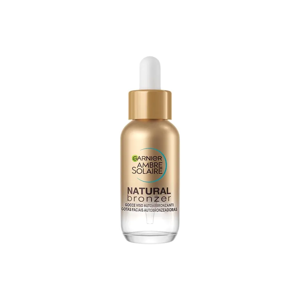 garnier-ambre-solaire-natural-bronzer-gocce-viso-autoabbranzanti-con-acido-ialur image 1