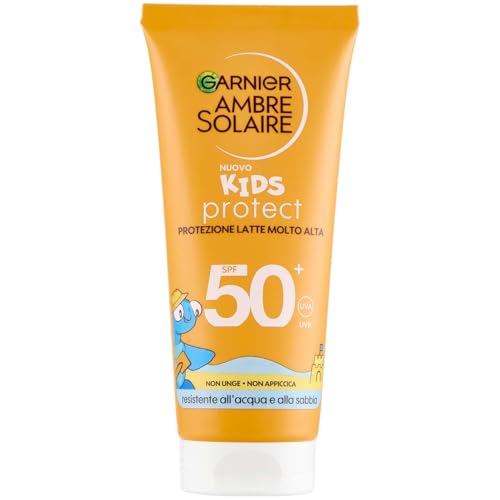 garnier-ambre-solaire-kids-protect-latte-solare-spf50-100-ml-resistente-all-acqu image 8