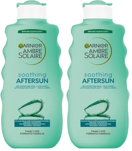 garnier-ambre-solaire-latte-doposole-rinfrescante-con-aloe-vera-per-viso-e-corpo image 4