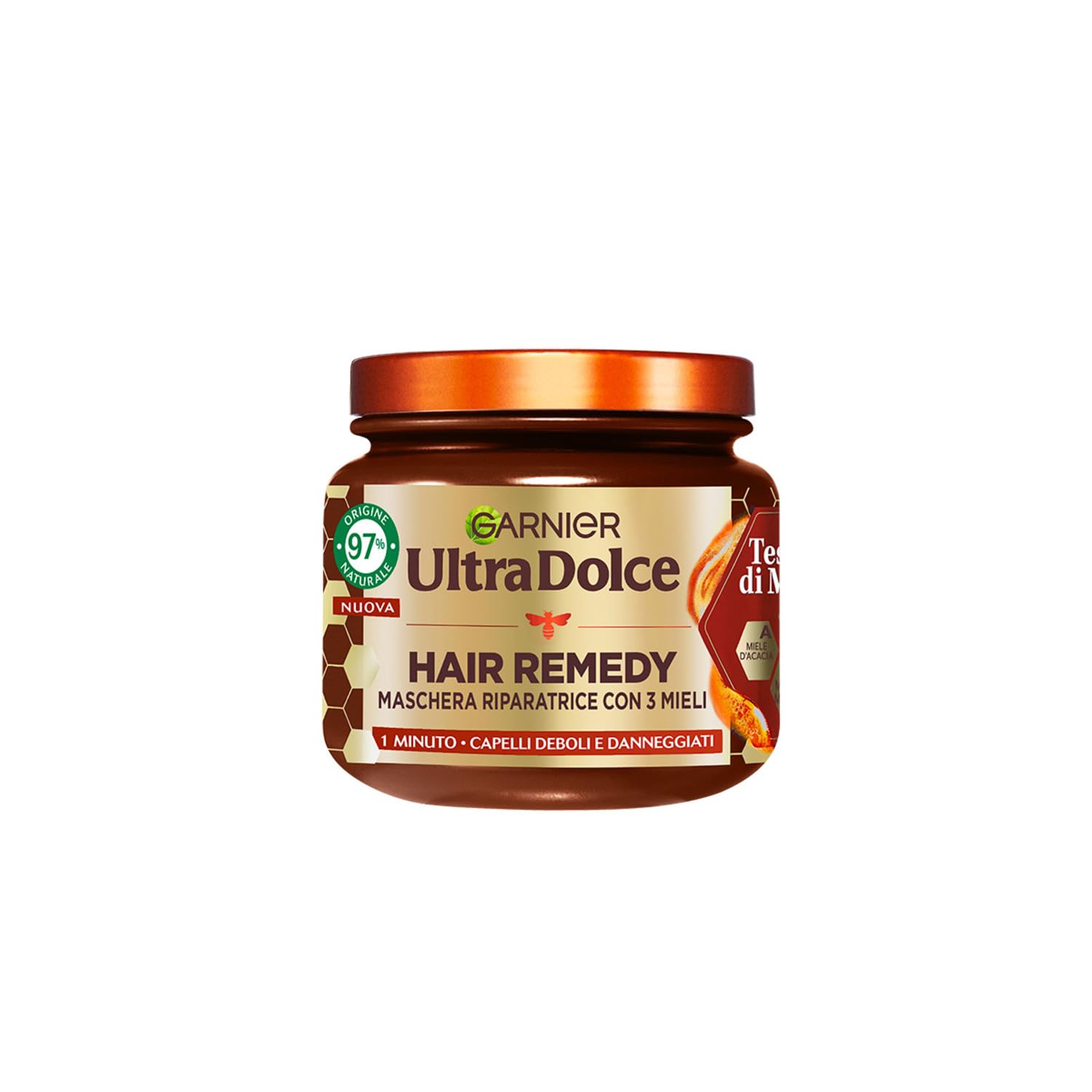 garnier-ultra-dolce-tesori-di-miele-maschera-riparatrice-per-capelli-danneggiati image 1