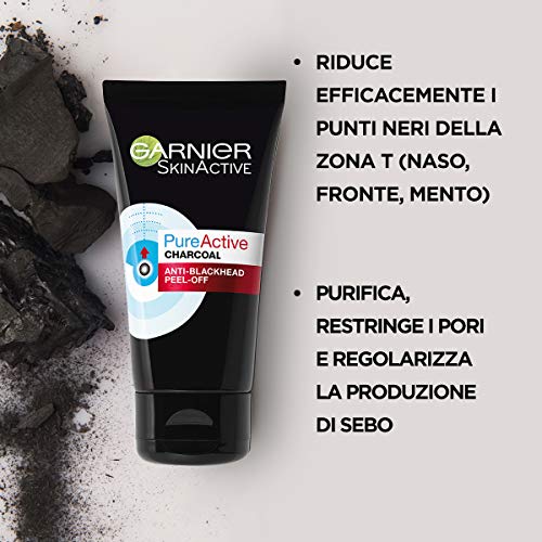 garnier-pure-active-maschera-peel-off-al-carbone-con-acido-salicilico-purificant image 7