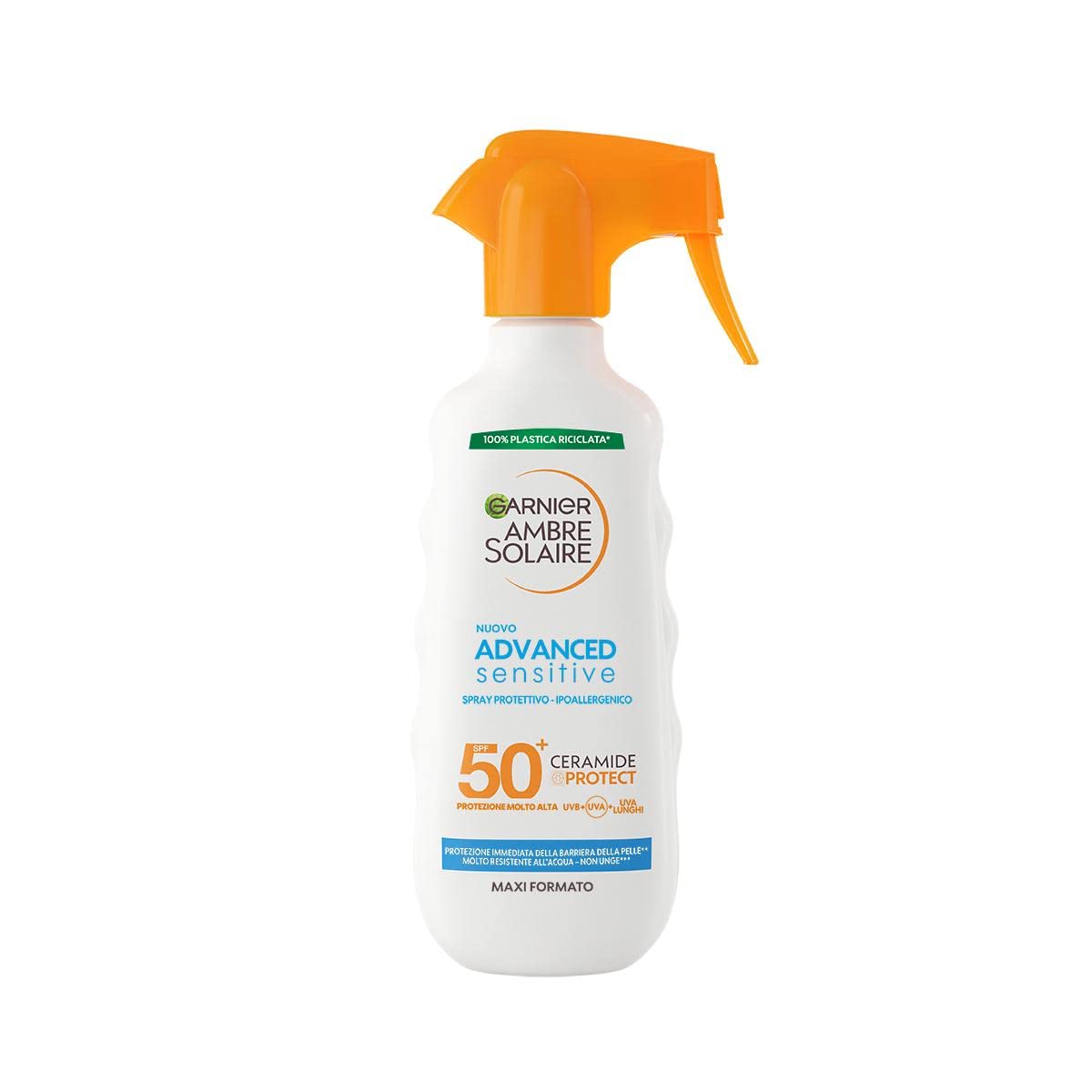 garnier-ambre-solaire-advanced-sensitive-spray-con-erogatore-protettivo-ceramide image 1