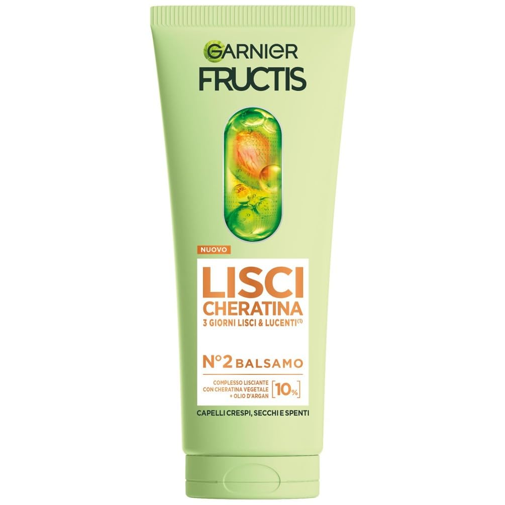 garnier-fructis-lisci-cheratina-balsamo-con-cheratina-vegetale-e-olio-di-argan-a image 1