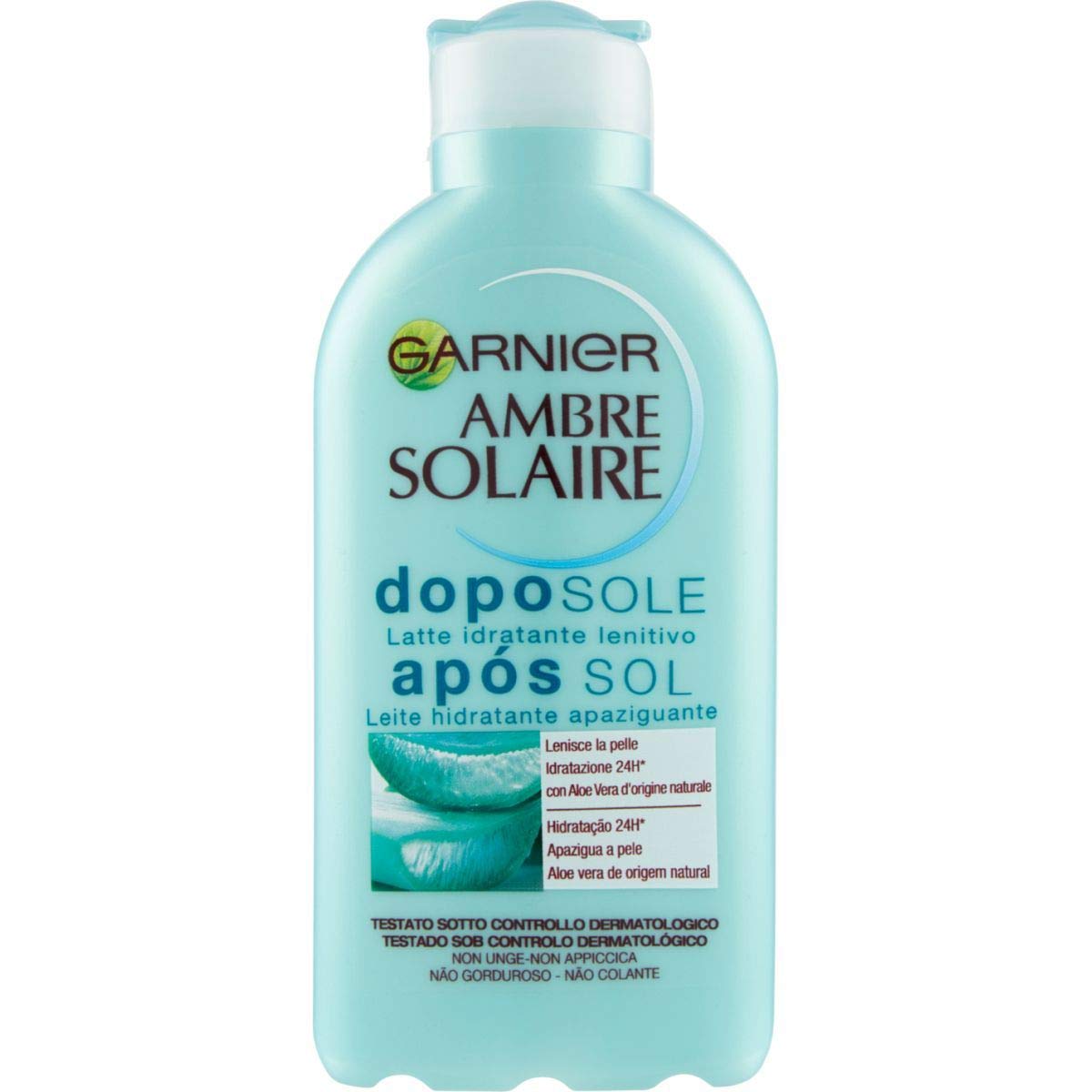 garnier-ambre-solaire-latte-doposole-rinfrescante-con-aloe-vera-per-viso-e-corpo-2 image 2