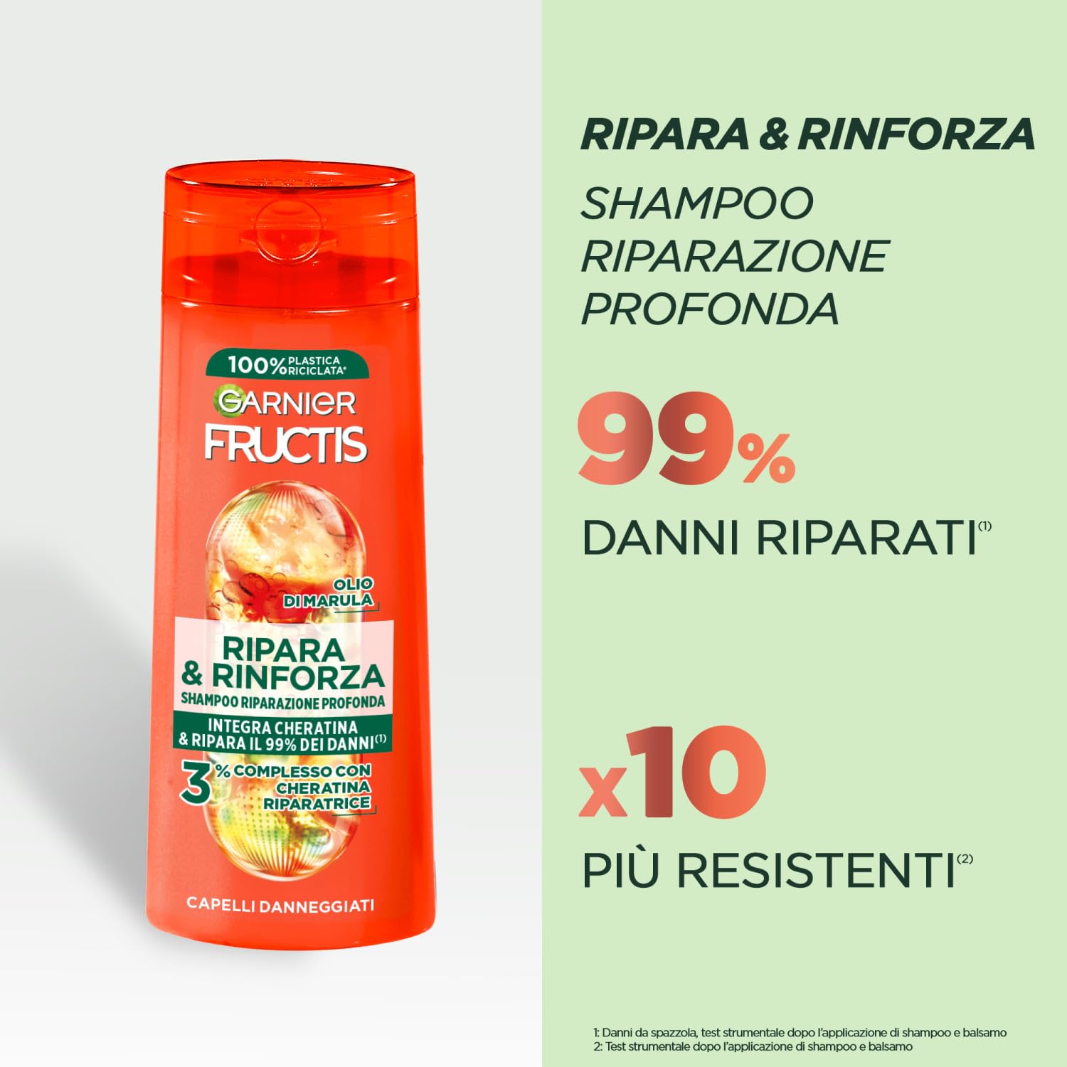 garnier-fructis-kit-ripara-rinforza-keratin-filler-trattamento-shampoo-balsamo-e image 2