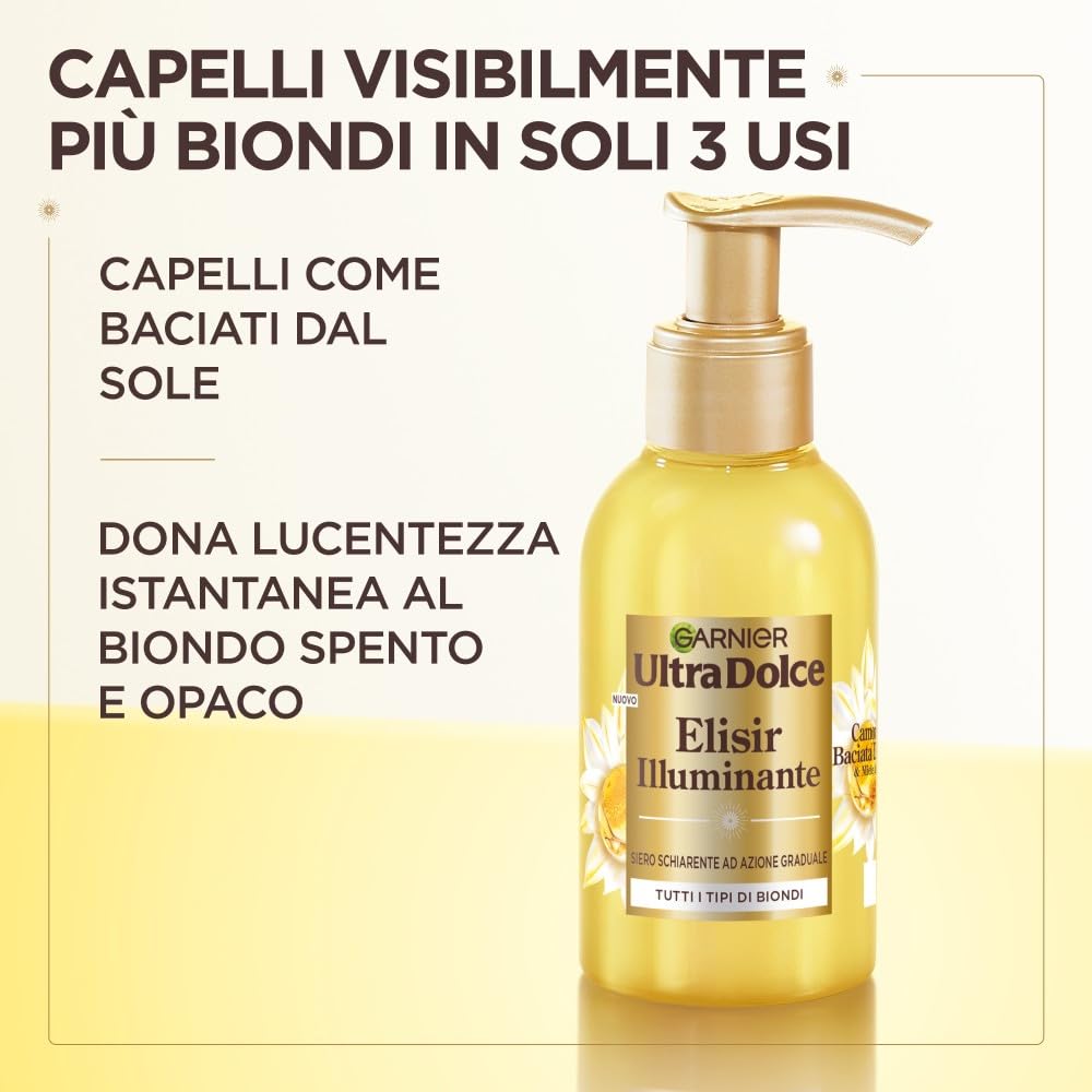 garnier-ultra-dolce-siero-schiarente-illuminante-per-capelli-biondi-con-camomill image 2