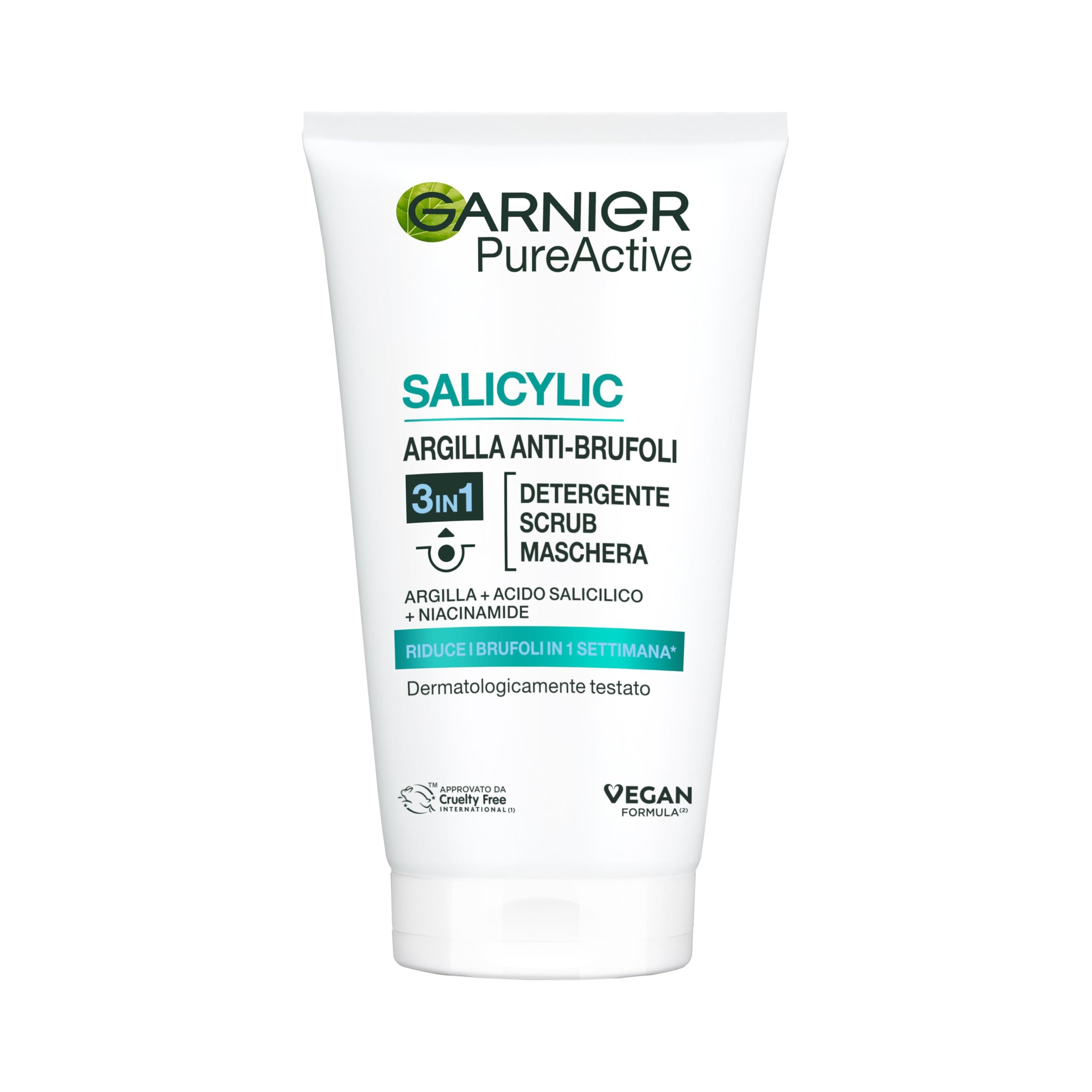 garnier-pure-active-maschera-viso-3in1-all-argilla-anti-imperfezioni-150-ml-puri image 1