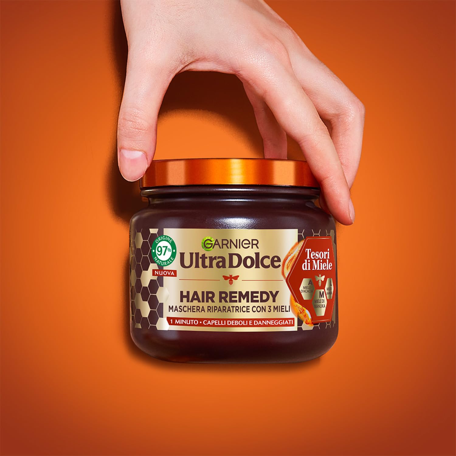 garnier-ultra-dolce-tesori-di-miele-maschera-riparatrice-per-capelli-danneggiati image 4