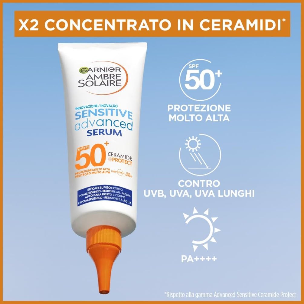 garnier-ambre-solaire-siero-corpo-protettivo-sensitive-advanced-spf-50-per-pelli image 3
