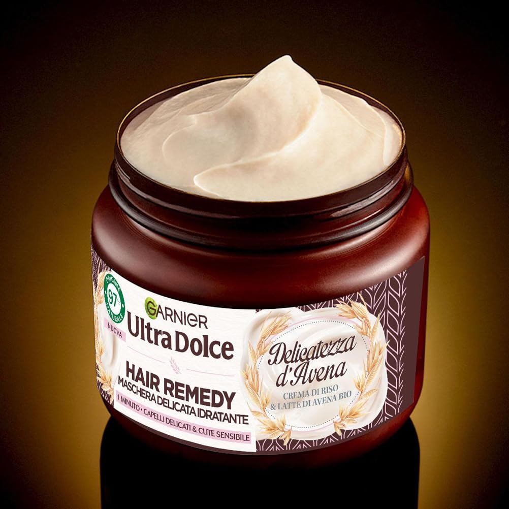 garnier-ultra-dolce-hair-remedy-maschera-idratante-delicatezza-d-avena-340-ml-co image 5