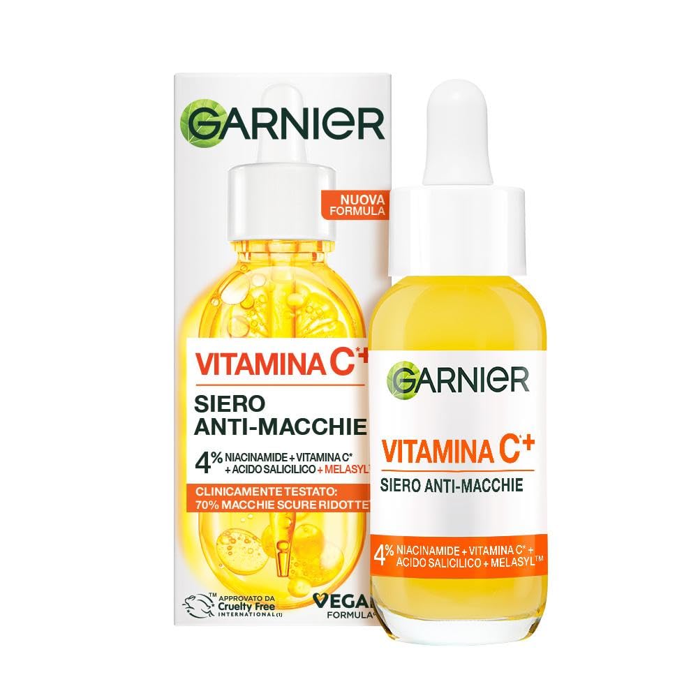 garnier-siero-viso-vitamina-c-anti-macchie-con-niacinamide-melasyl-e-acido-salic image 1