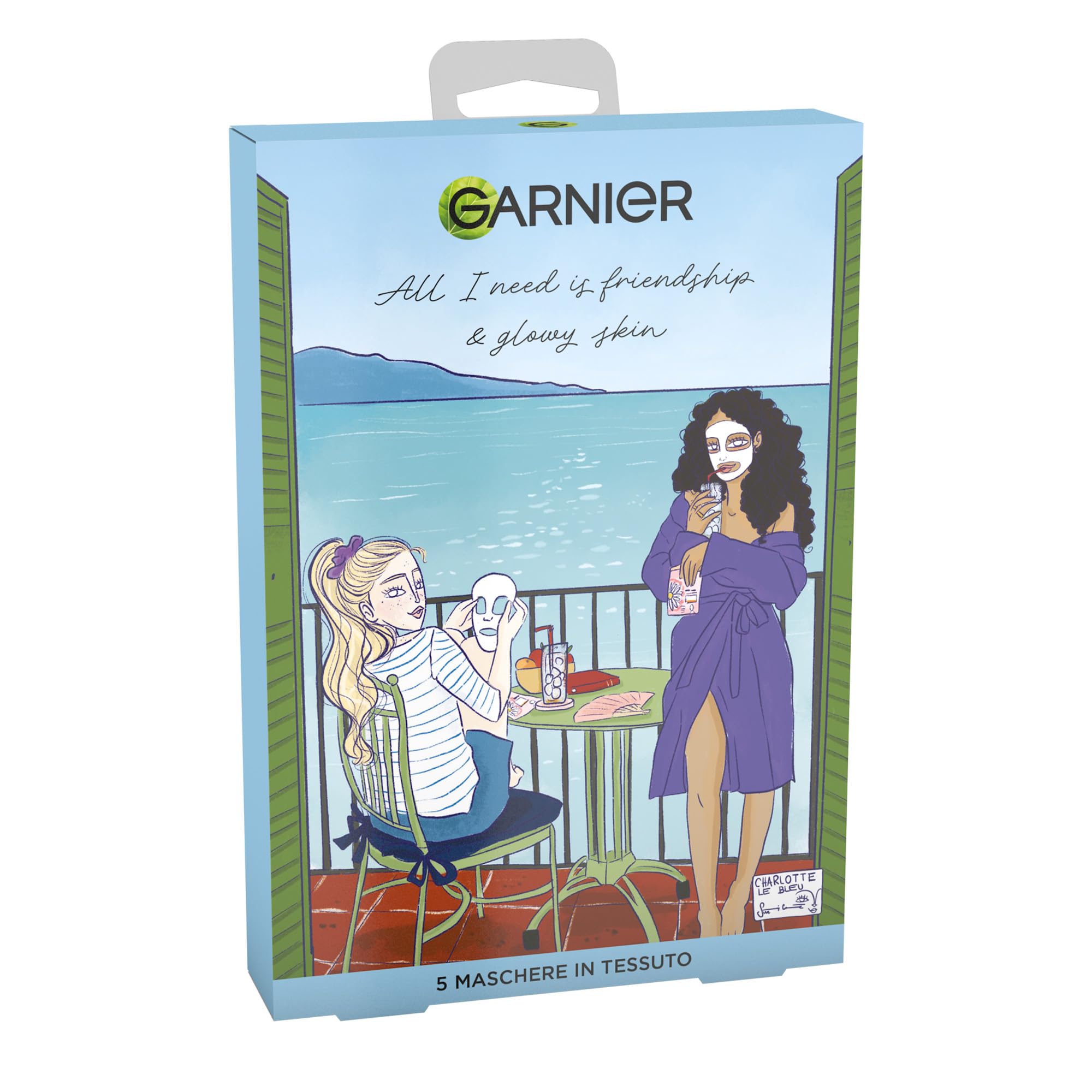 garnier-skinactive-cofanetto-limited-edition-charlotte-lebleu-5-maschere-viso-in image 7