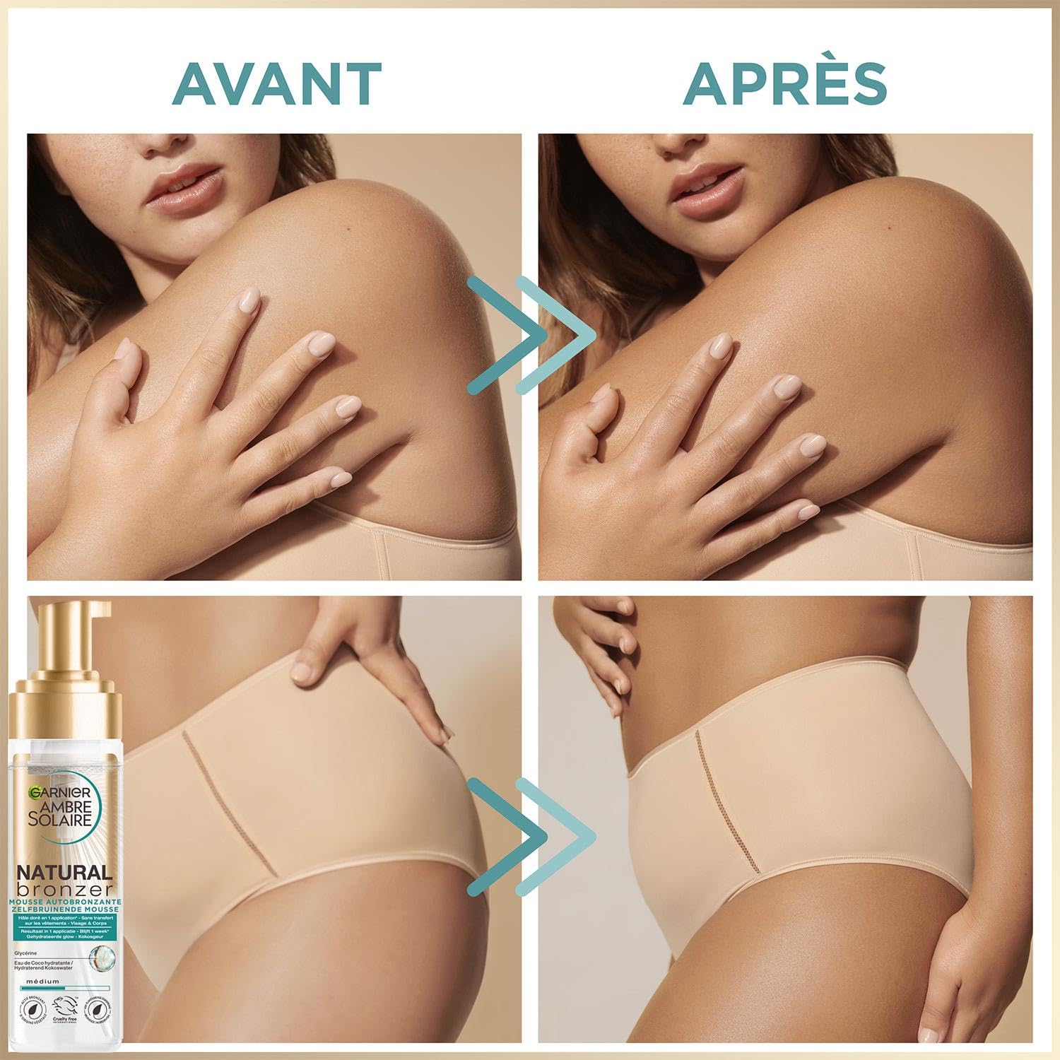 garnier-ambre-solaire-cofanetto-autoabbronzante-schiuma-siero-gocce-abbronzatura image 7