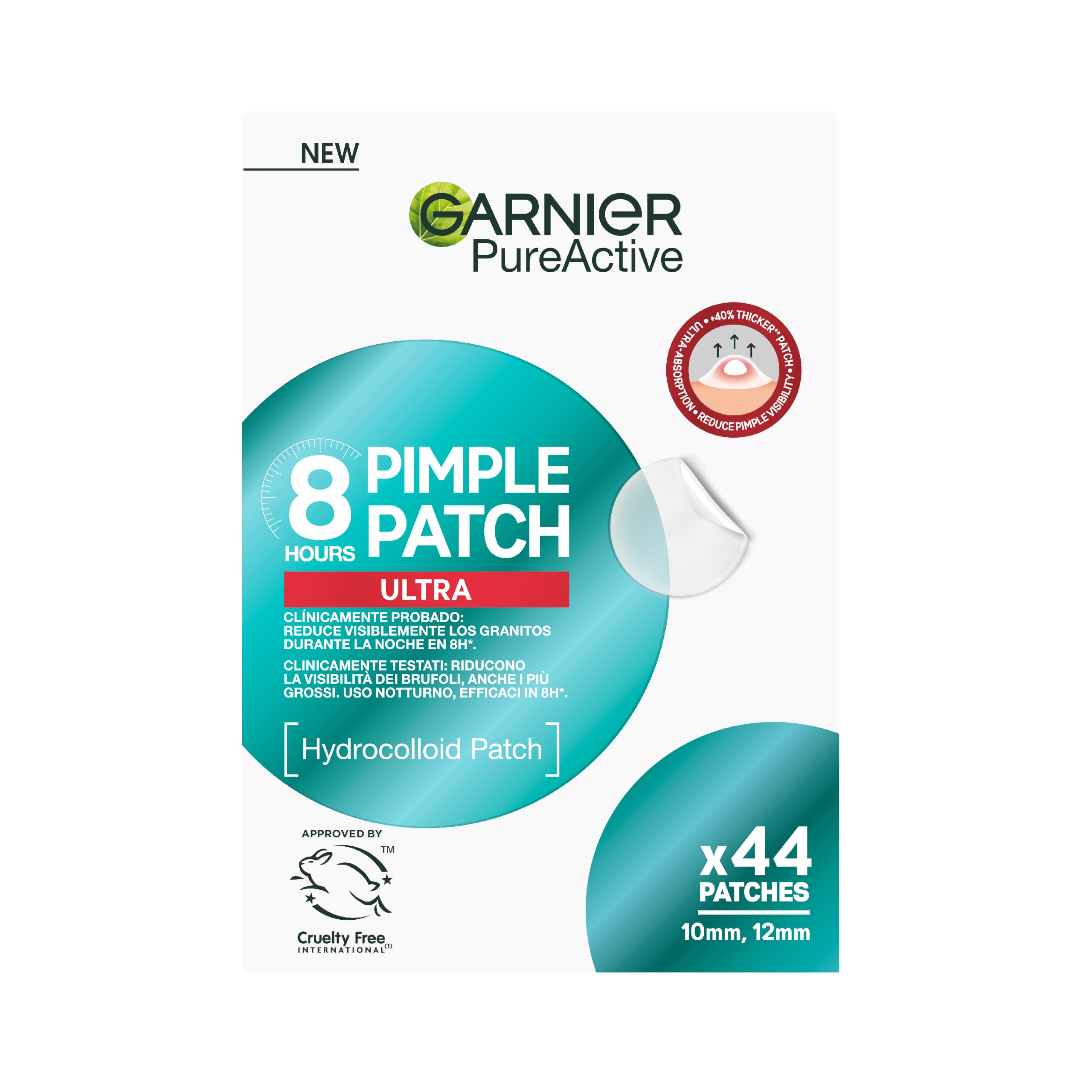garnier-pure-active-pimple-patch-8-ore-ultra-44-cerotti-idrocolloidali-invisibil image 1