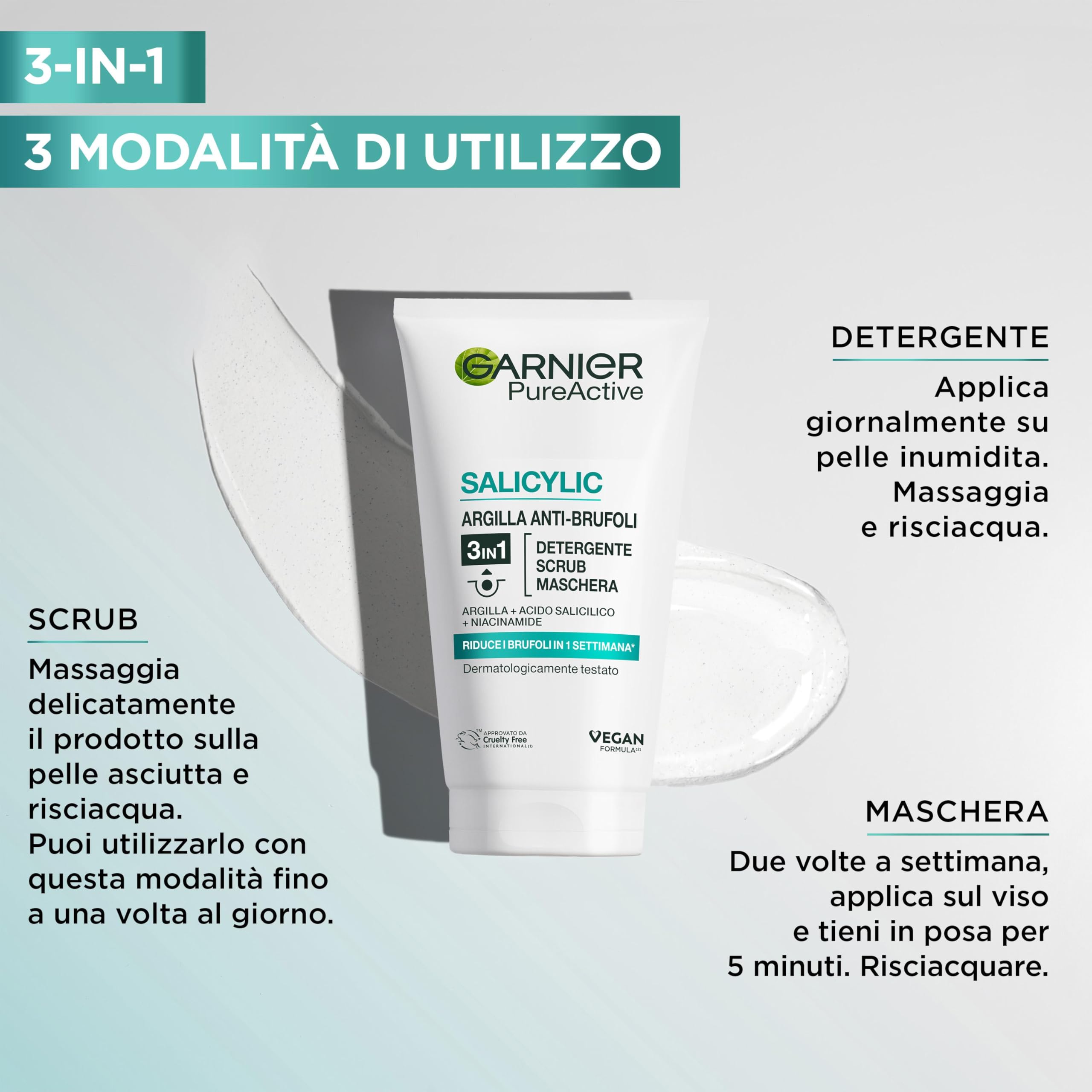 garnier-pure-active-maschera-viso-3in1-all-argilla-anti-imperfezioni-150-ml-puri image 4