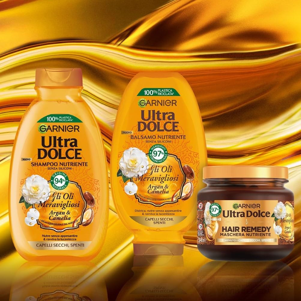 garnier-ultra-dolce-gli-oli-meravigliosi-kit-routine-completa-con-shampoo-300-ml image 4