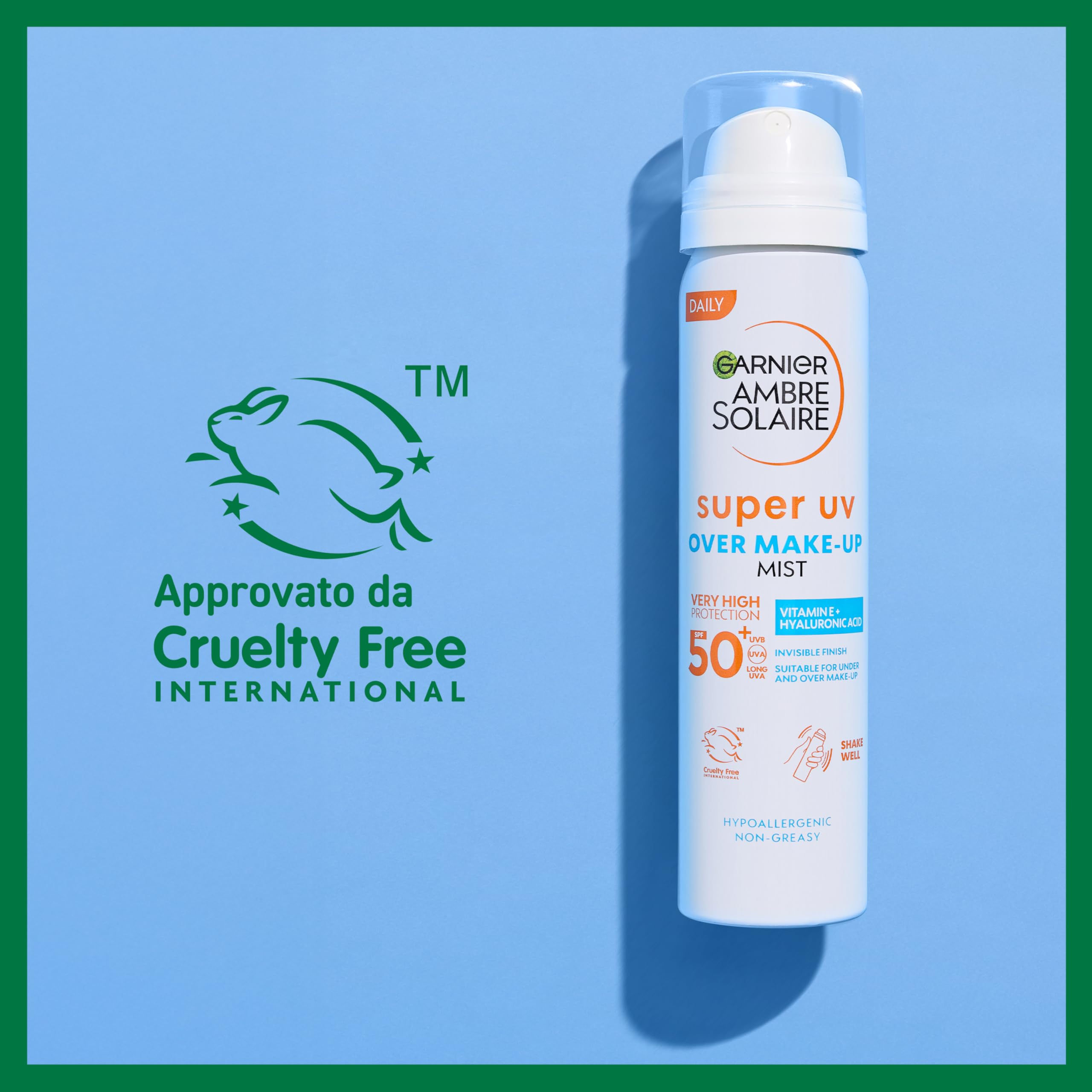 garnier-ambre-solaire-spray-fissante-make-up-spf-50-anti-macchie-75-ml-formula-v image 7