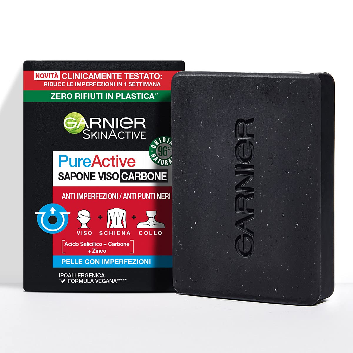 garnier-pureactive-sapone-viso-e-corpo-al-carbone-anti-imperfezioni-formula-vega image 1