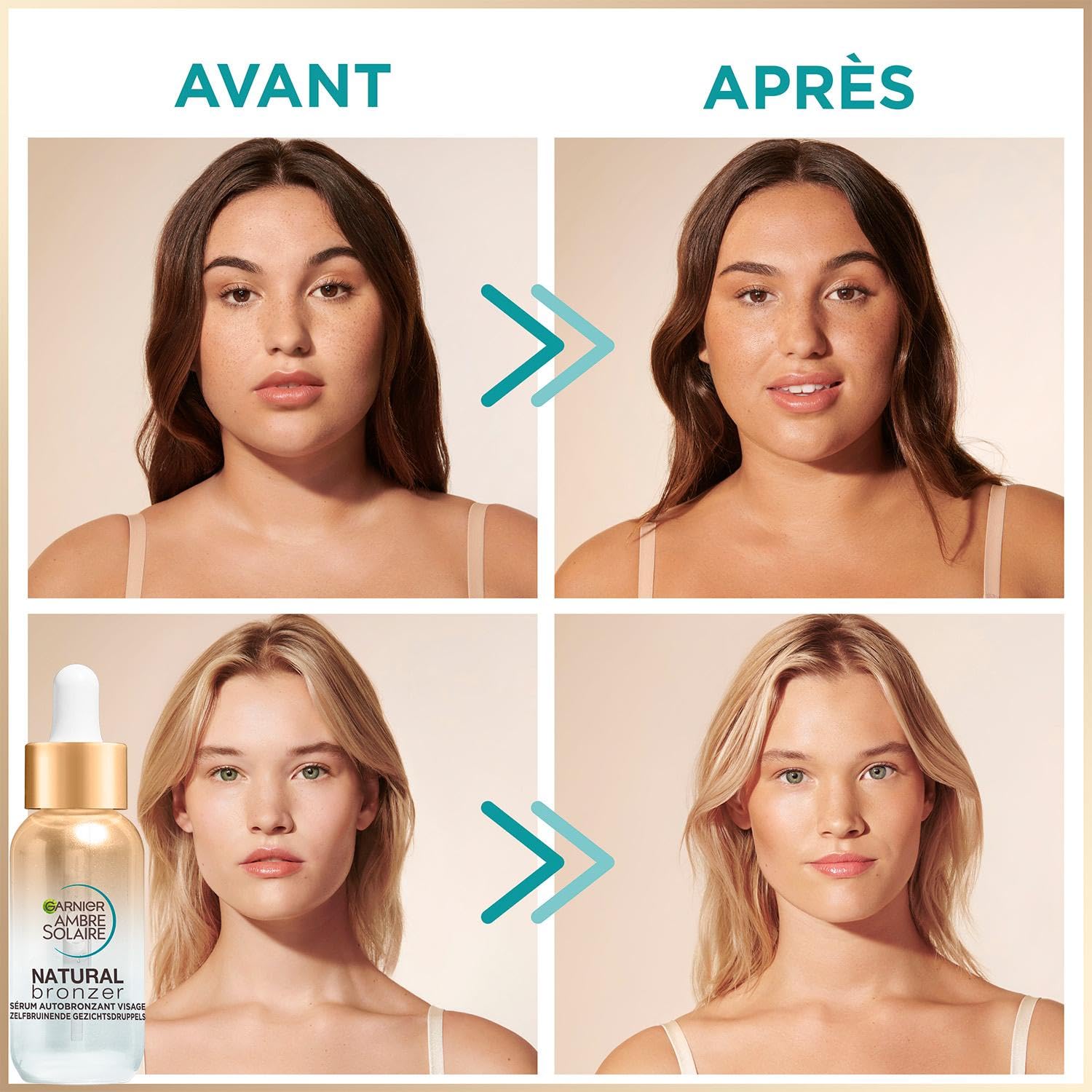 garnier-ambre-solaire-cofanetto-autoabbronzante-schiuma-siero-gocce-abbronzatura image 2