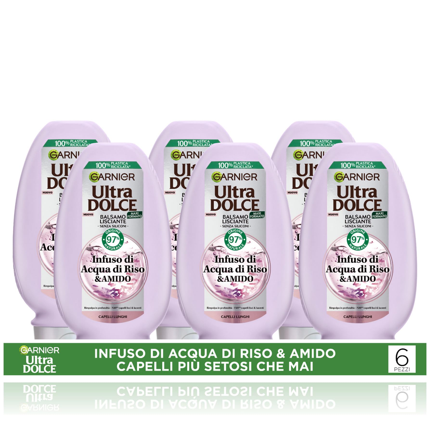 garnier-ultra-dolce-balsamo-lisciante-infuso-di-acqua-di-riso-amido-multi-pack-x image 1