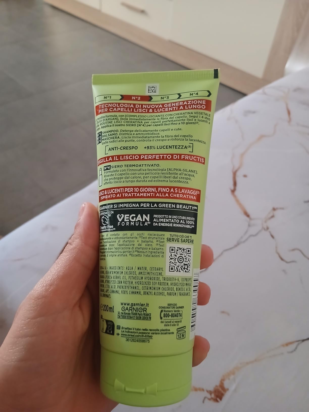 Lucentezza visibile subito