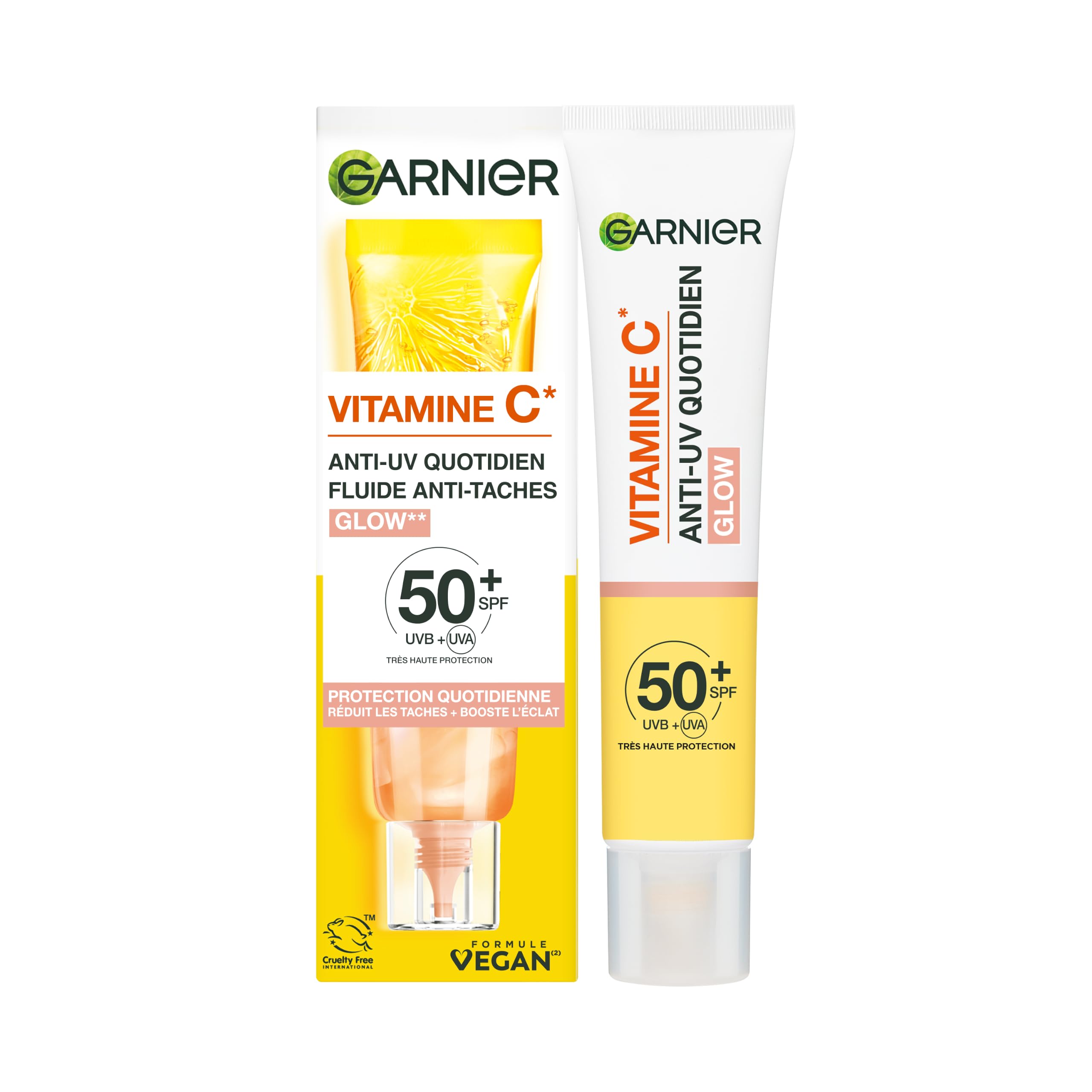 garnier-daily-uv-glow-fluido-anti-uv-quotidiano-anti-macchie-spf-50-40-ml-illumi image 1