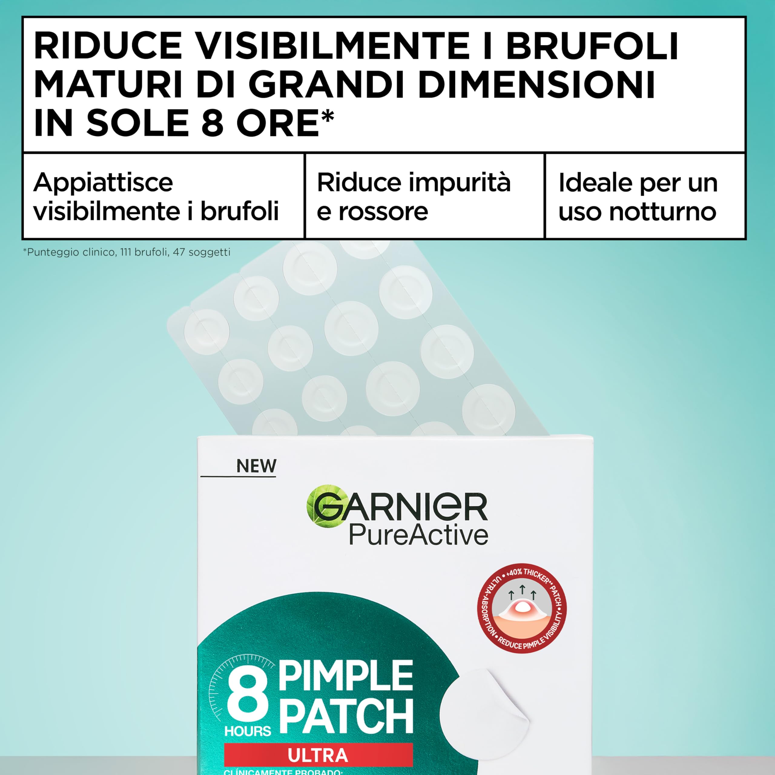 garnier-pure-active-pimple-patch-8-ore-ultra-44-cerotti-idrocolloidali-invisibil image 2