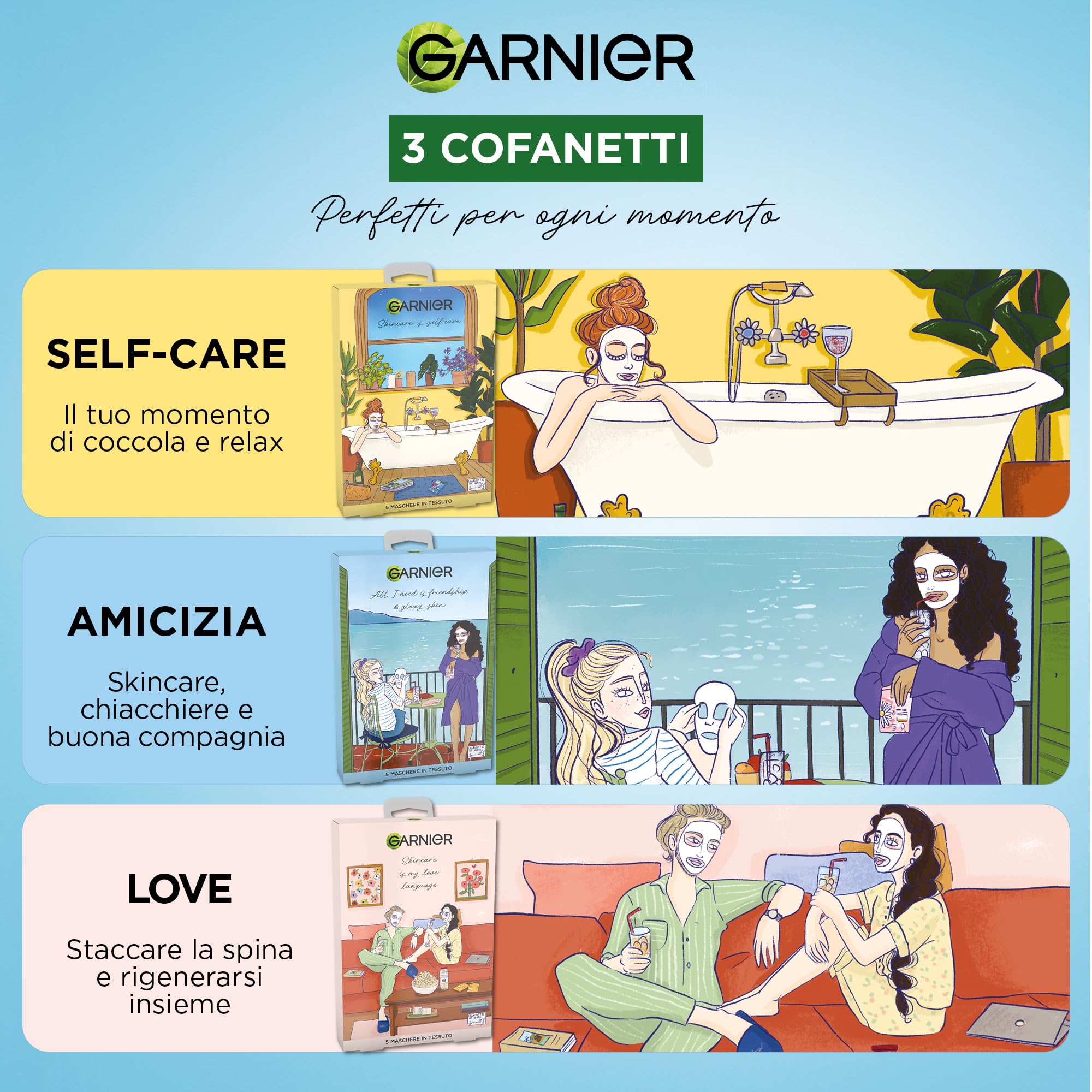 garnier-skinactive-cofanetto-limited-edition-charlotte-lebleu-5-maschere-viso-in image 4