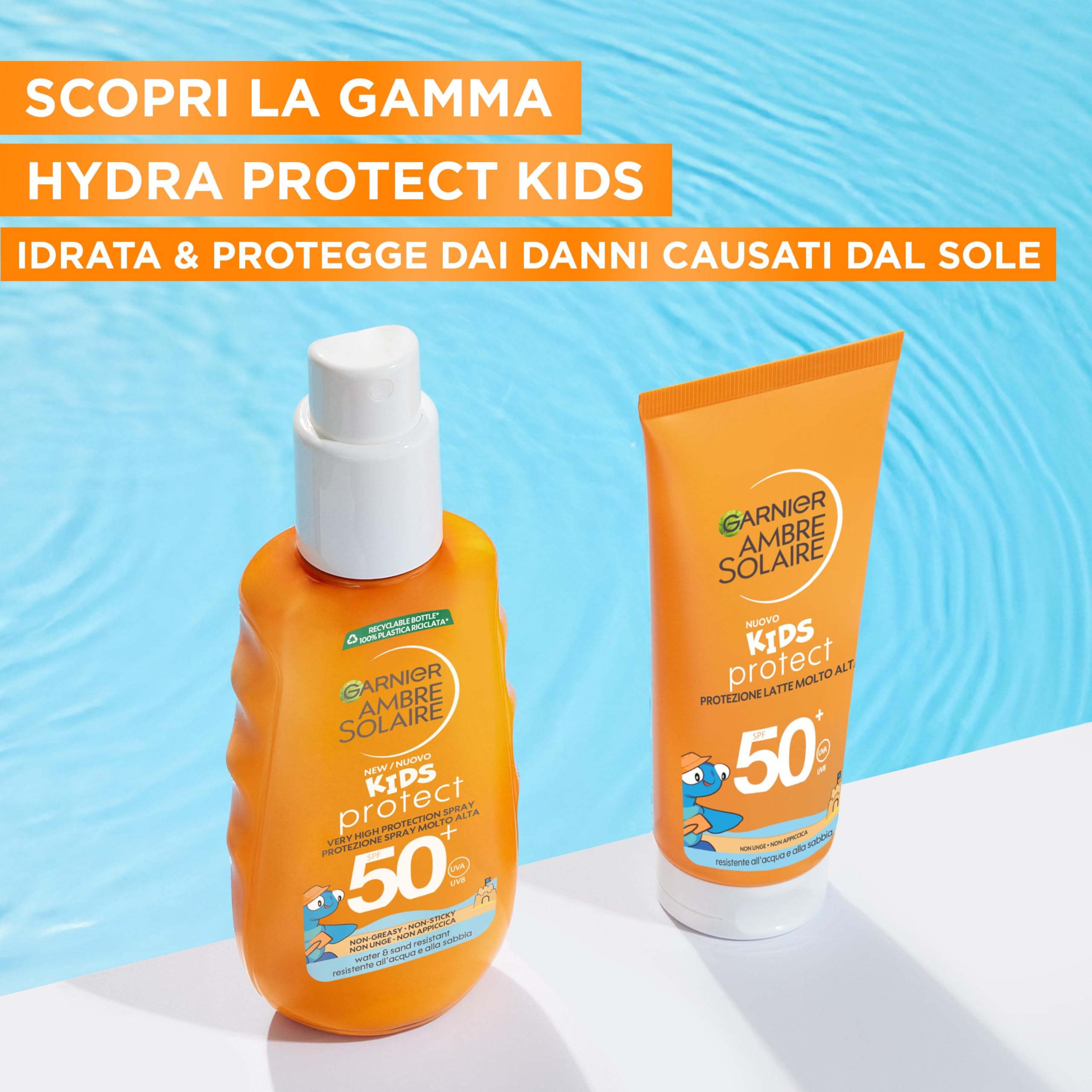 garnier-ambre-solaire-kids-protect-spray-solare-bambini-spf-50-150-ml-per-pelli- image 2